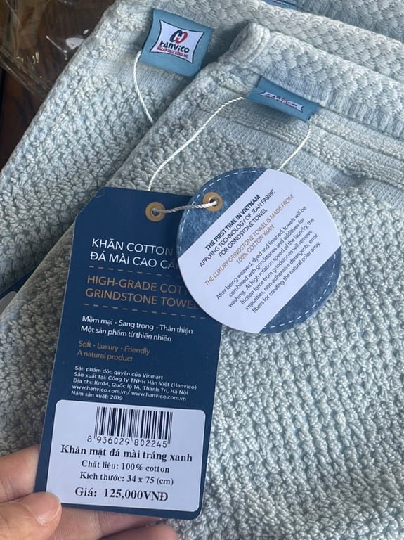 khăn đá mài cao cấp  Hanvico 34x75cm