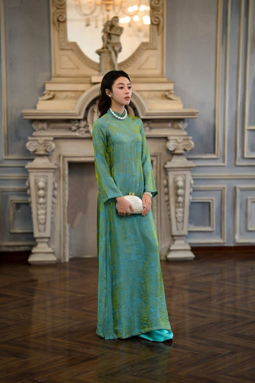 AD gấm tằm xanh lá (có bigsize)