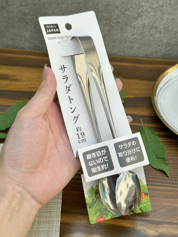 DỤNG CỤ KẸP, GẮP SALAD BẰNG INOX ECHO 19CM