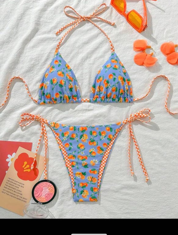 Bikini hoa xanh
