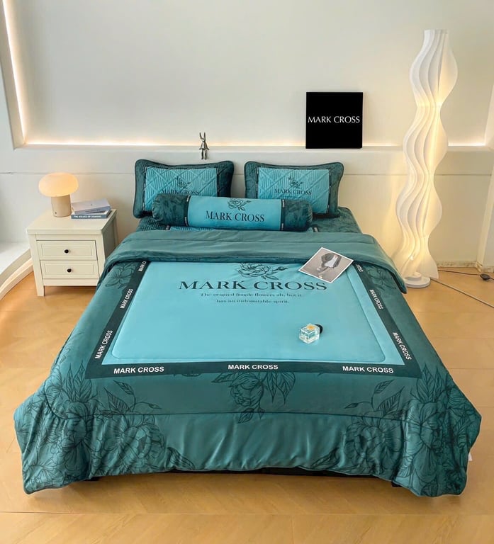 Set 5 món ga gối nỉ nhung êm dịu MarkCross CHT15 💯💯