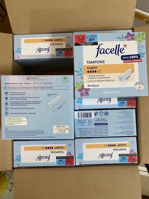 Tampon FACELLE 3 giọt va 4 giọt