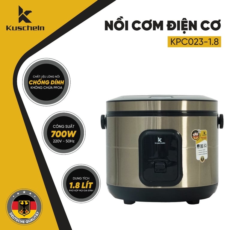 NỒI CƠM ĐIỆN CƠ KUSCHELN 1.8Lit
