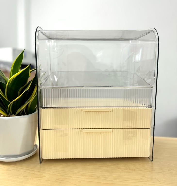 Tủ Kệ Trang Điểm Để Mỹ Phẩm, Nước Hoa 3 Tầng loại 37*31*20cm #HK44