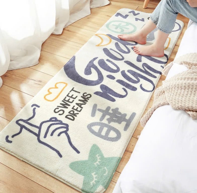 #NC55 - Thảm cừu trần bông trải cạnh giường