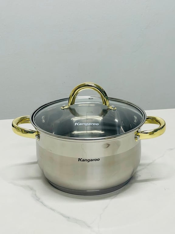 BỘ NỒI 3 MÓN INOX KANGAROO KG866