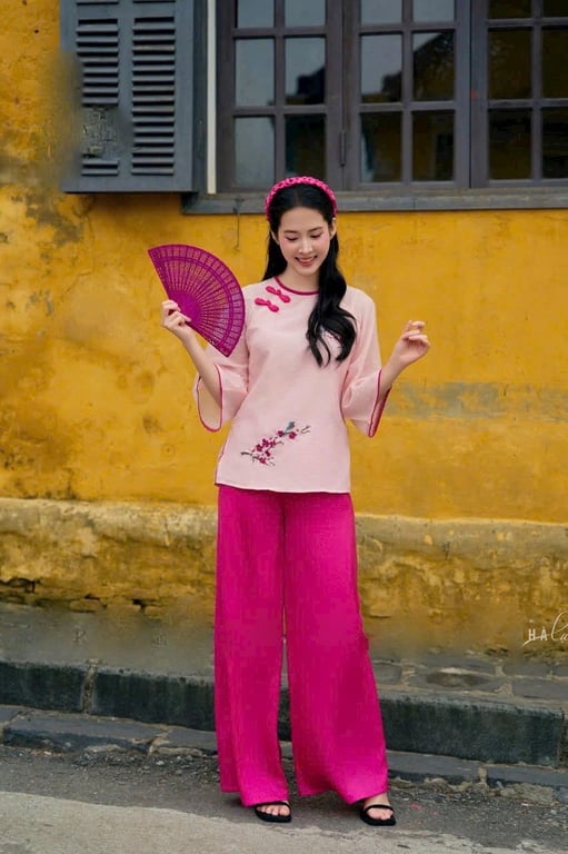 Set PP Vân Đào - hồng (có bigsize).