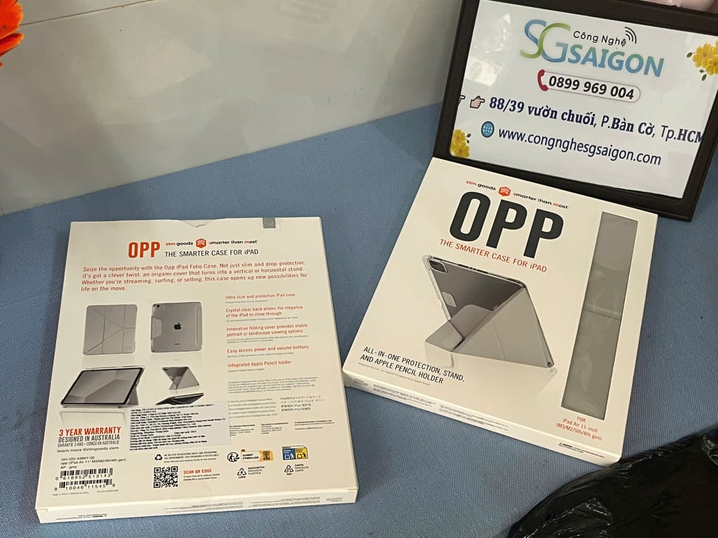 ỐP LƯNG STM OPP IPAD AIR 11/XÁM (GREY)