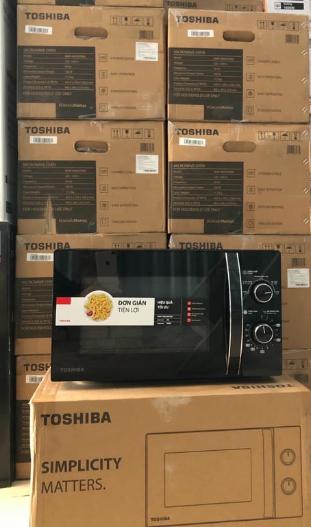 Lò vi sóng Toshiba MWP-MM20P 20 lít màu đen/ trắng