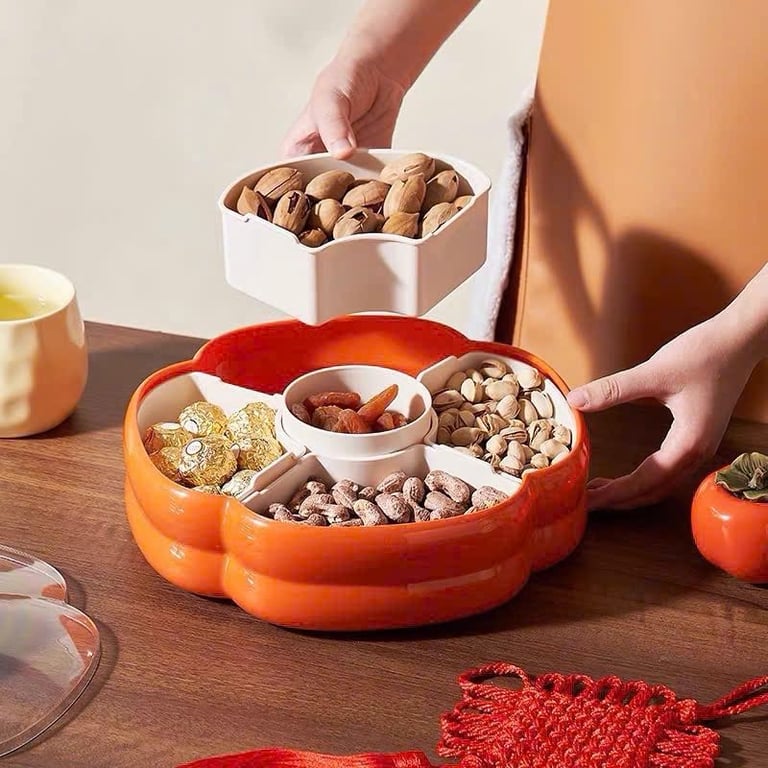 Khay mứt Tết hình quả hồng