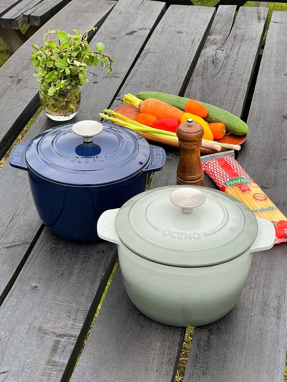 Nồi gang dáng cao Oceno 20cm (cao 13cm)