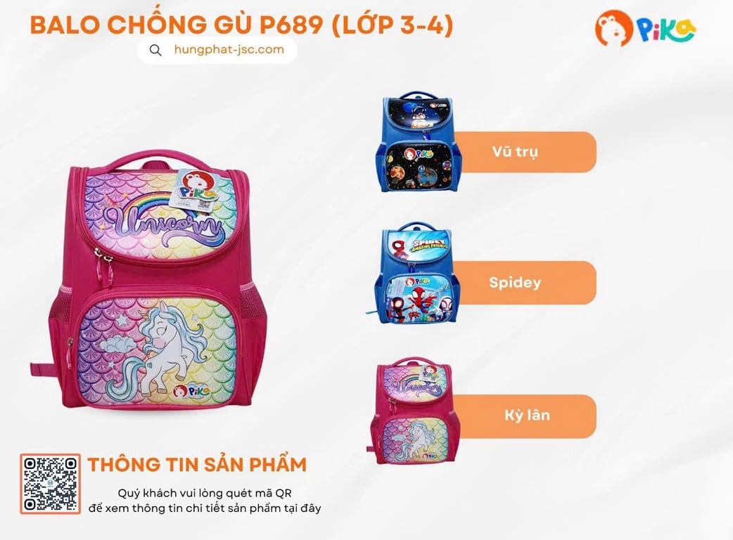 BALO CHỐNG GÙ PIKA P688 HÙNG PHÁT