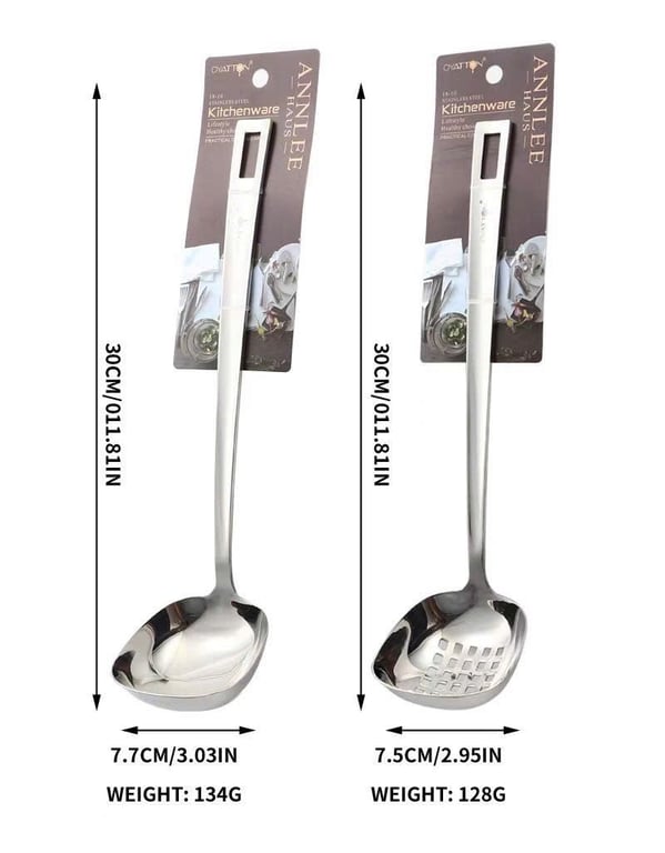 Muôi canh/lẩu dáng vuông inox18/10 OYATTON