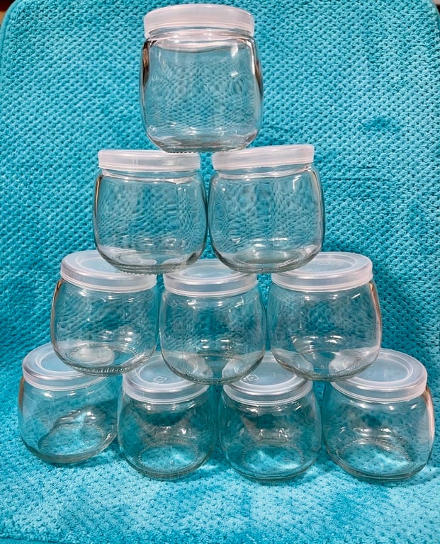 Set 10 hũ sữa chua dáng bầu 200ml