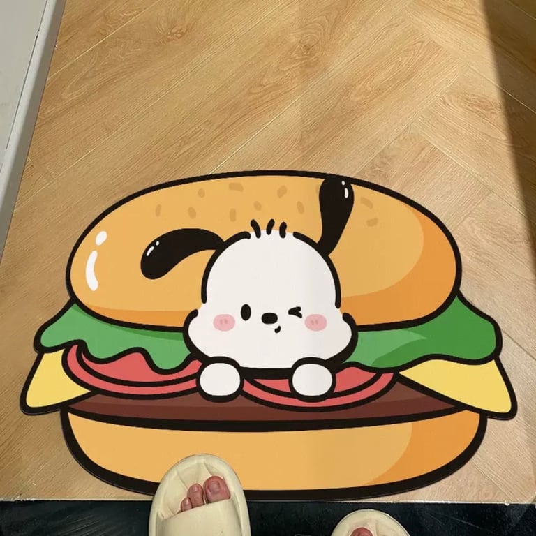 Thảm Lau Chân Silicon Hoạ Tiết Cute