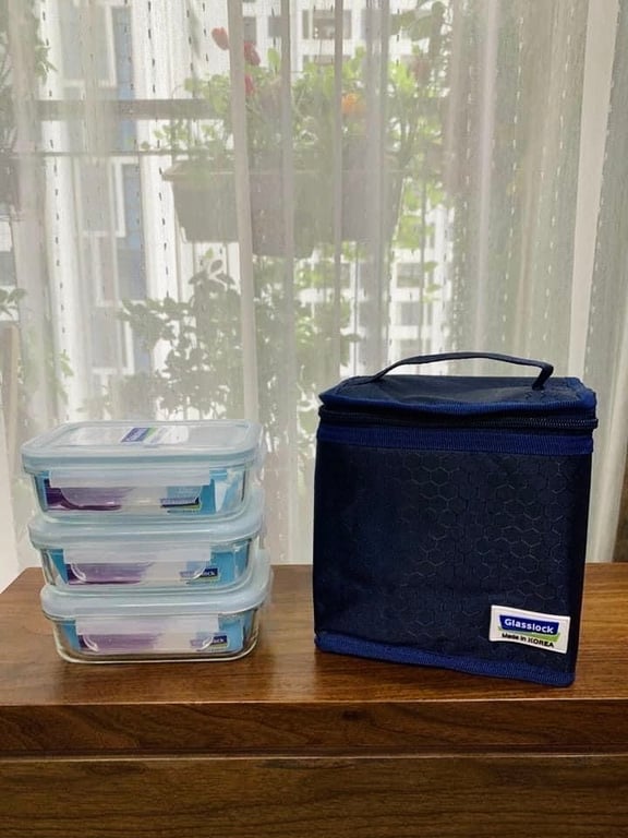 SET 3 TÚI GIỮ NHIỆT GLASSLOCK 400ml