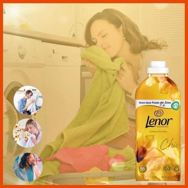 Nước xả vải cao cấp Lenor hương Hoàng Lan – Chai 1.4L