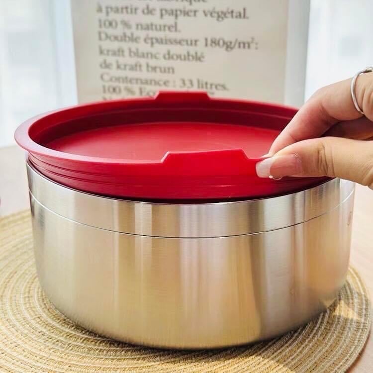 Tô inox có nắp Lunkai 16cm LK16