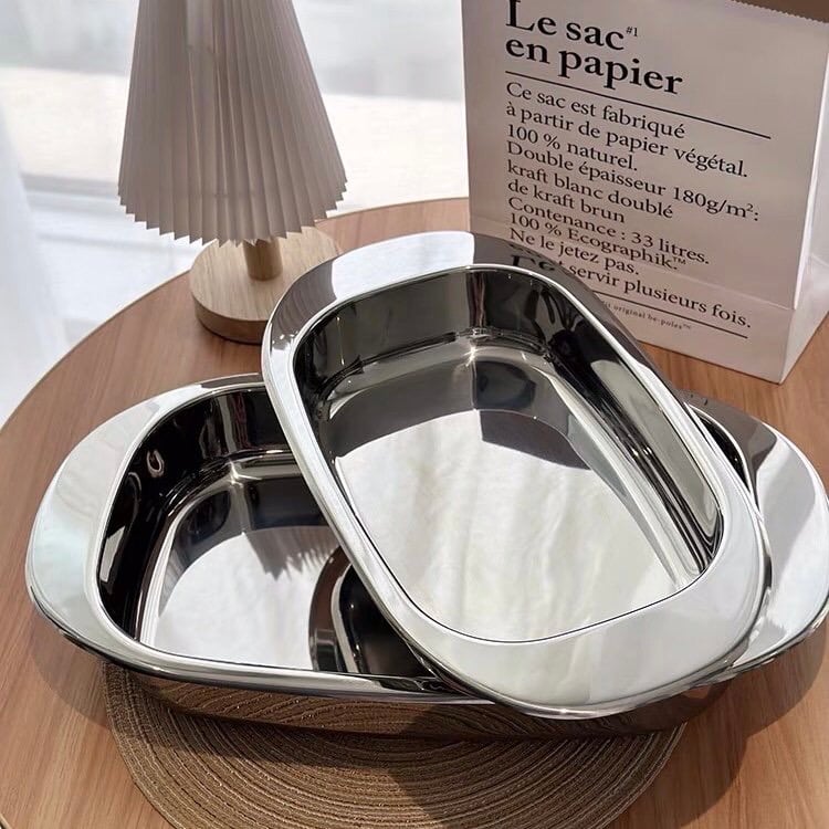 Khay đựng thức ăn đa năng Chockmen! 40cm và 33.5cm (#CKM305 và #CKM306)