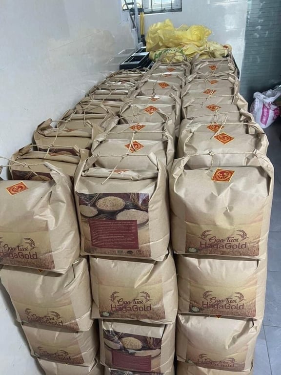 Gạo tám thái - gạo tươi hagagol túi 10kg