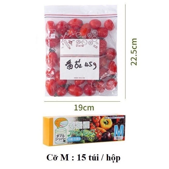 💥 SET 3 hộp túi zíp BỌC THỰC PHẨM hàng xuất Nhật( 3 hộp size S, M, L)