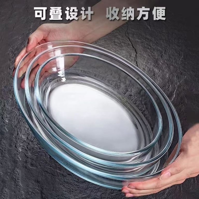 Set 3 khay thuỷ tinh Diamonds kèm hộp đựng 3 kích