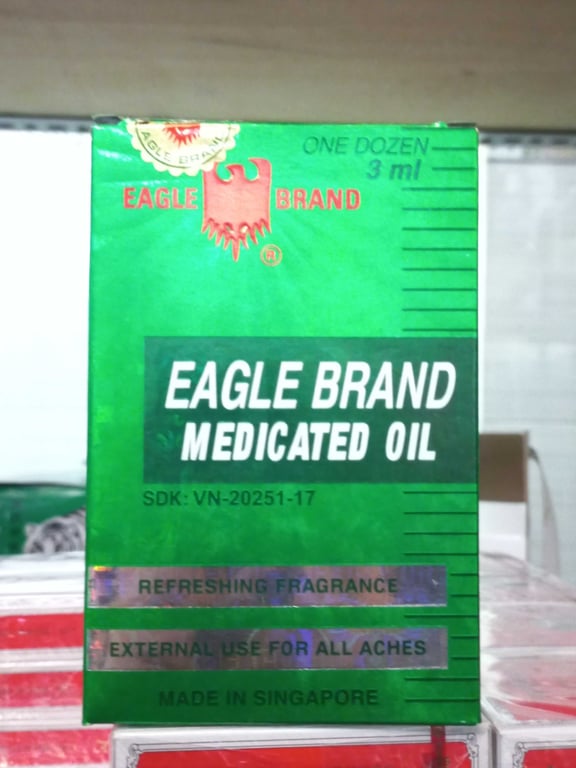 Dầu ó  chai 3ml lố /12chai nhí