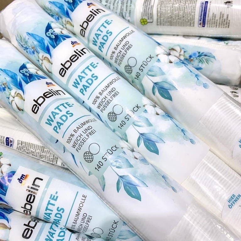 bông tẩy trang Ebeline gói 140 miếng