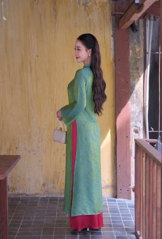 AD gấm tằm xanh lá (có bigsize)