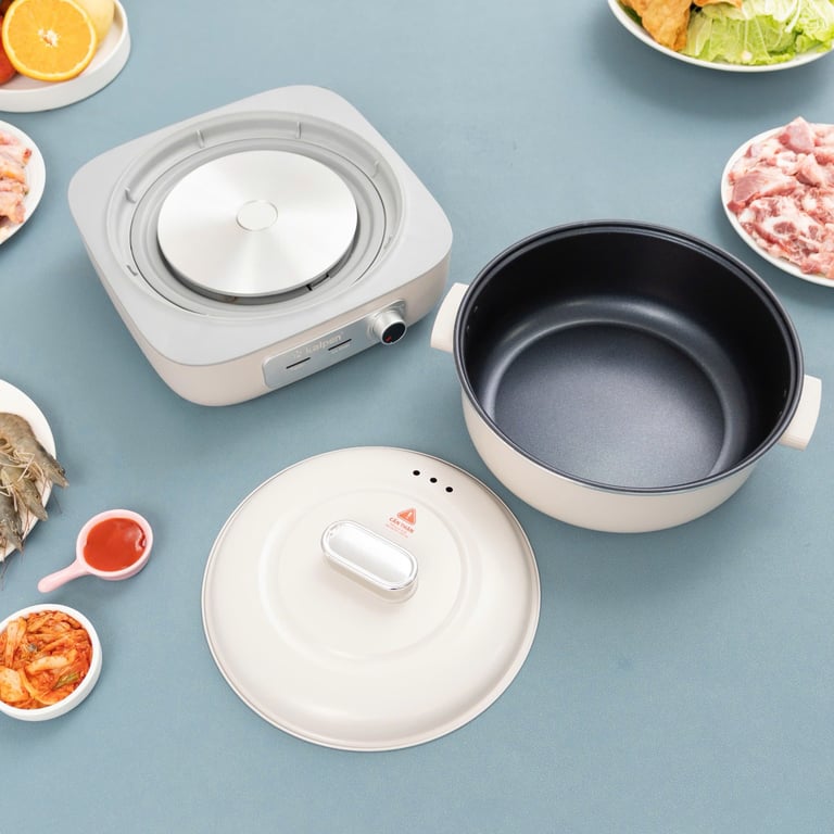 NỒI LẨU ĐIỆN KHAY LẨU THÁO RỜI KALPEN P33 DUNG TÍCH 5L