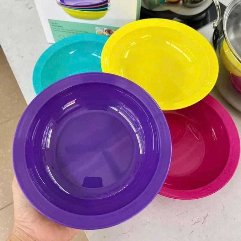 Set 2 đĩa colorful tupperware