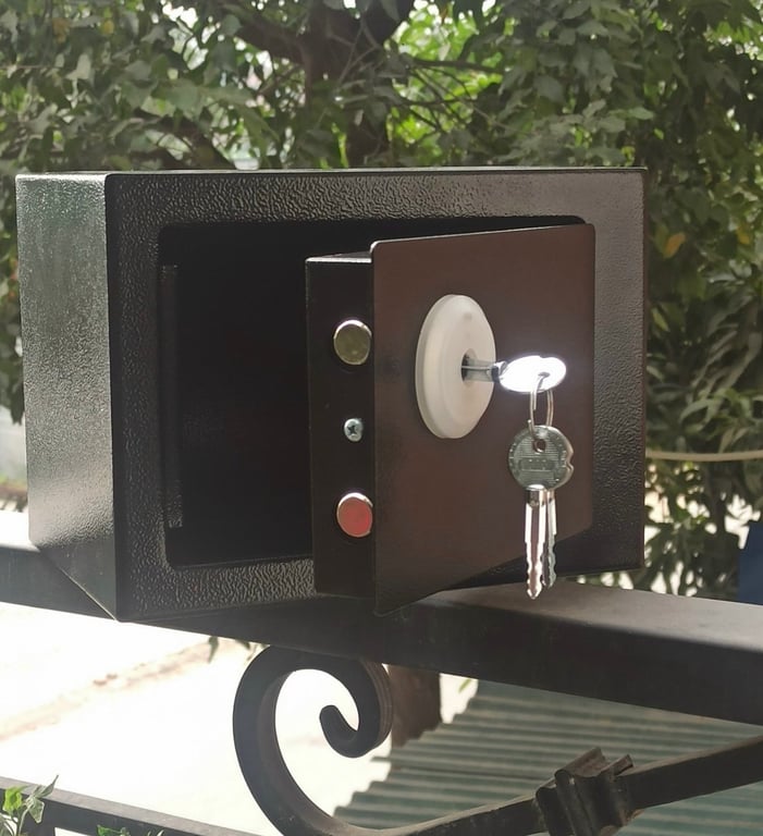 💰💰🗝️ Két sắt mini 23x17x17cm