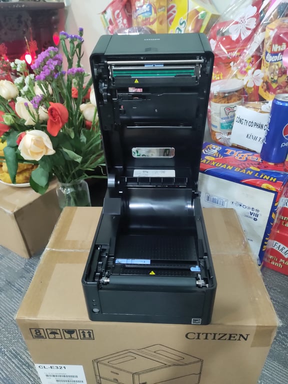 MÁY IN MÃ VẠCH CITIZEN CLE321 300DPI