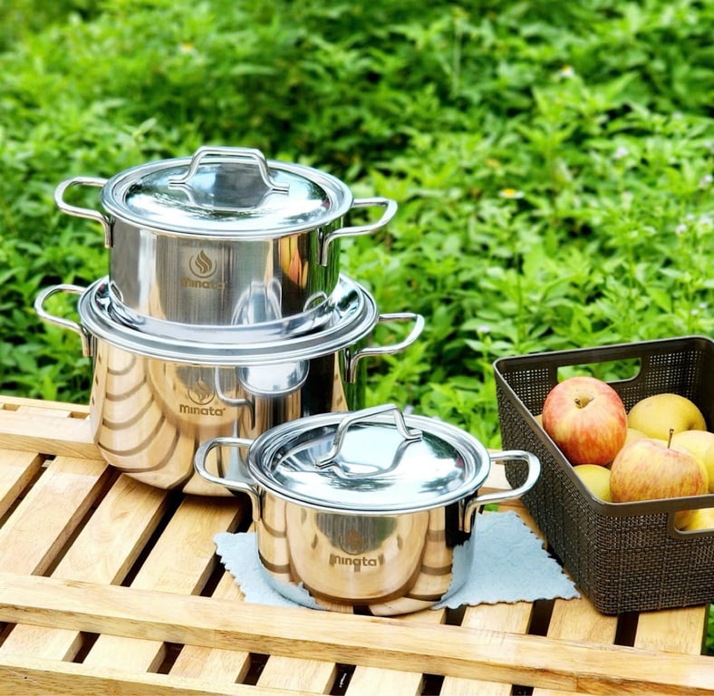 Bộ 3 nồi 1 lớp MINATA