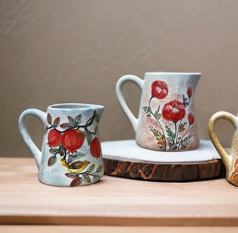 Bình dáng Ca Sữa Họa Tiết Vẽ Tay 3D