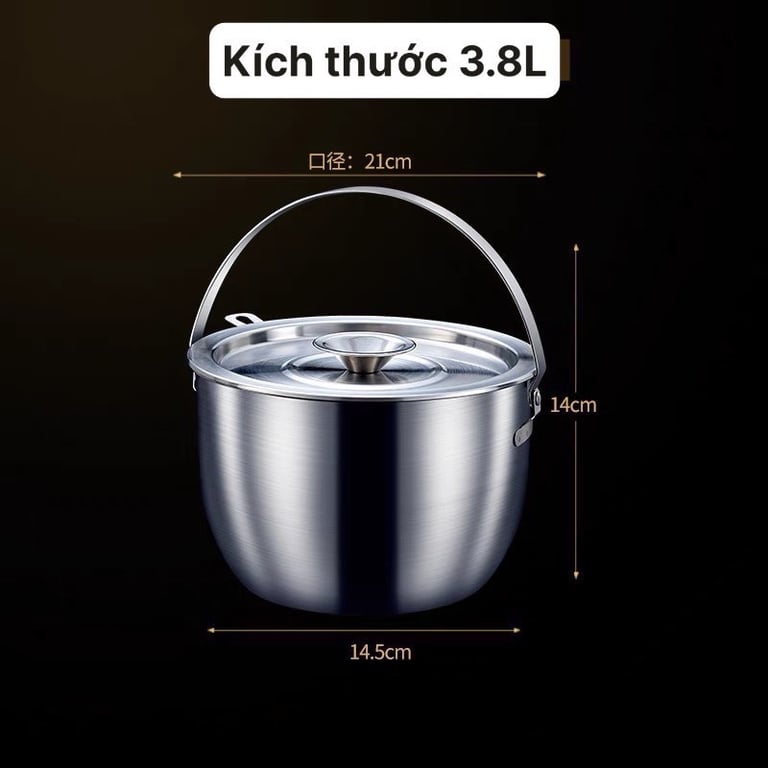 ÂU ĐỰNG MỠ =  𝗜𝗡𝗢𝗫 304 3.8L & 5.2L