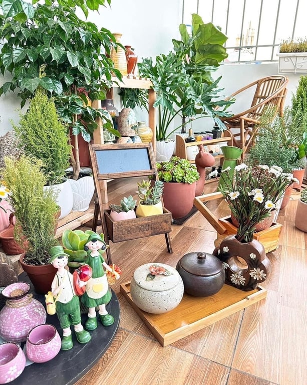 SET 2 TƯỢNG VỢ CHỒNG HÁI NẤM