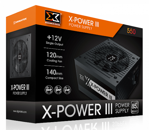 Nguồn Xigmatek X-power iii 550 (230V -500w - 80 Plus)