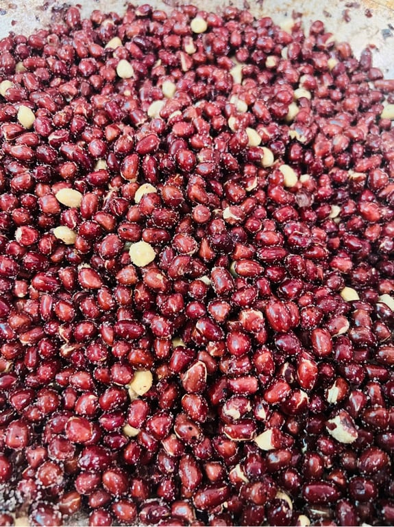 Lạc rang muối hồng, lá chanh 500gr