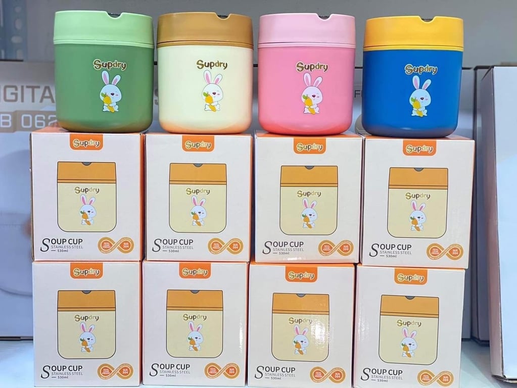 BÌNH Ủ CHÁO GIỮ NHIỆT SUPDRY 530ml