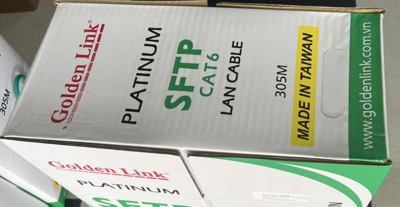 Cáp Mạng Golden Link Platinum Sftp Cat 6 – Made In Taiwan (Chống Nhiễu)