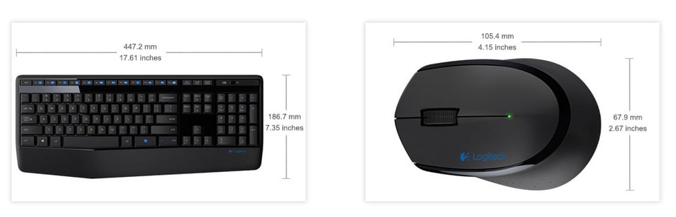 Bộ Bàn Phím Chuột Không Dây Logitech MK345