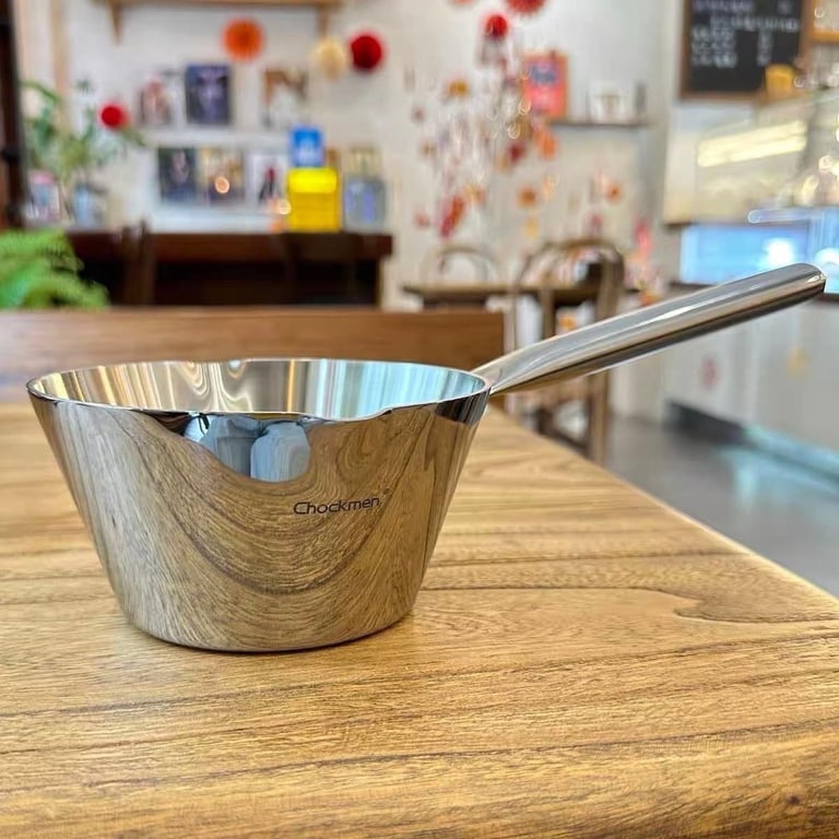 Quánh inox liền đáy size 13cm nhà chockmen