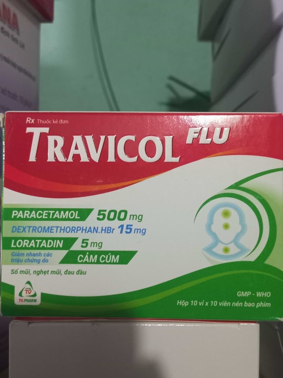 Travicol flu h/100v nén