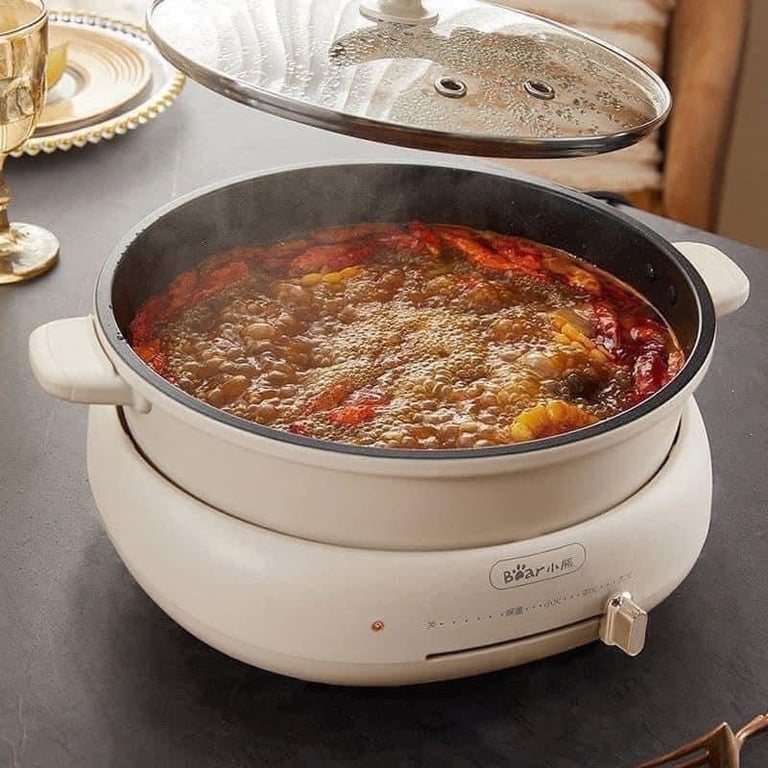 NỒI BEAR 3in1 LẨU- NƯỚNG - HẤP