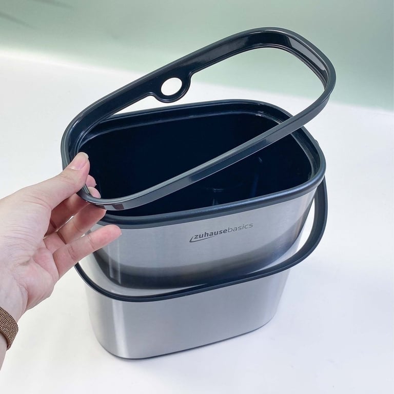 THÙNG RÁC NHÀ BẾP 5L ZUHAUSE CÓ MÓC CÀI ZB73