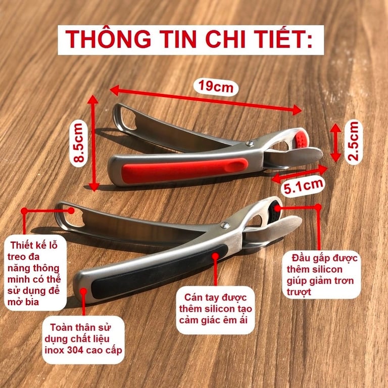 Dụng cụ chuyên gắp bát, tô, đĩa nóng