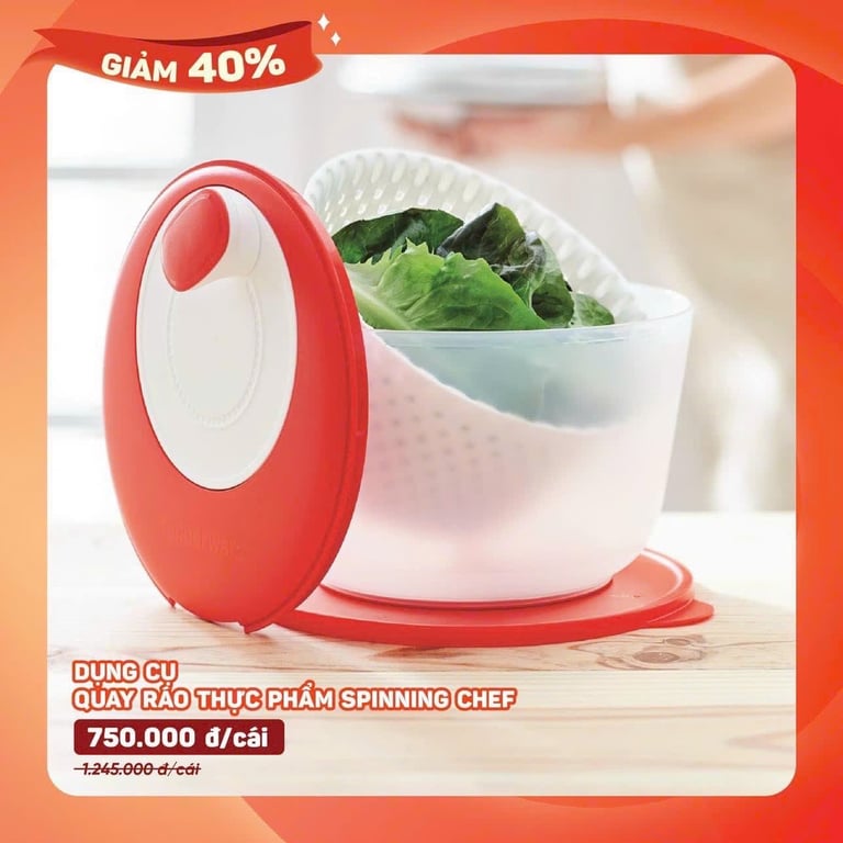 Rổ quay rau đa di năng tupper