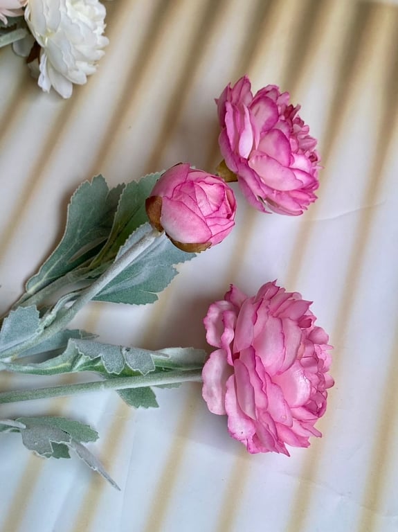 Cành hoa hồng trà 2 bông 1 nụ