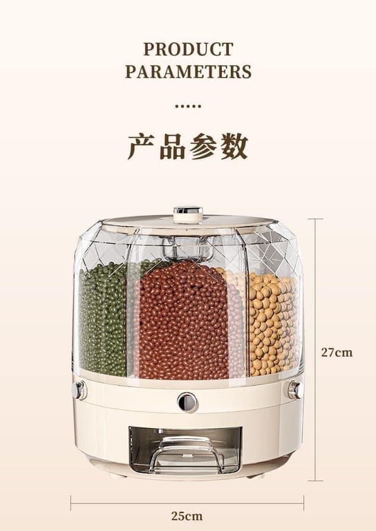 Hộp tròn chia ngăn đựng hạt